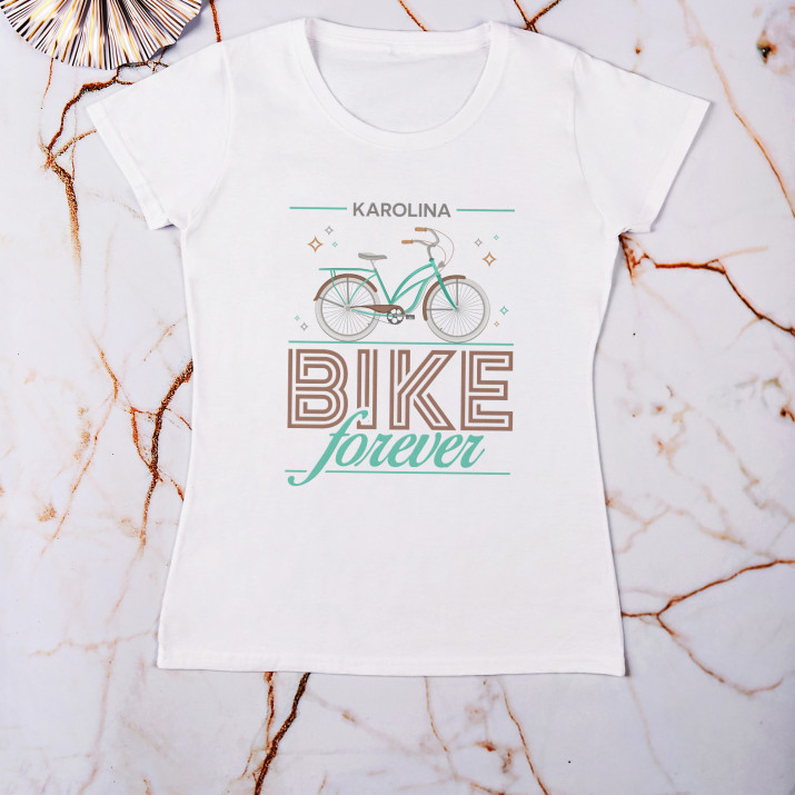 Bike forever - Koszulka damska z nadrukiem